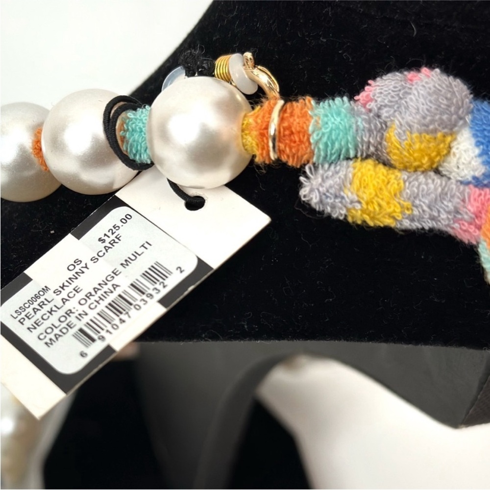 NWT Lele Sadoughi Faux Ivory Large Pearl Designer Necklace - Picture 6 of 8